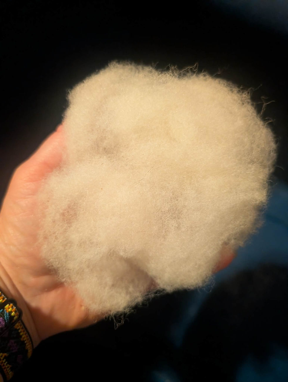 Thumbnail: Suffolk Wool Roving - white
