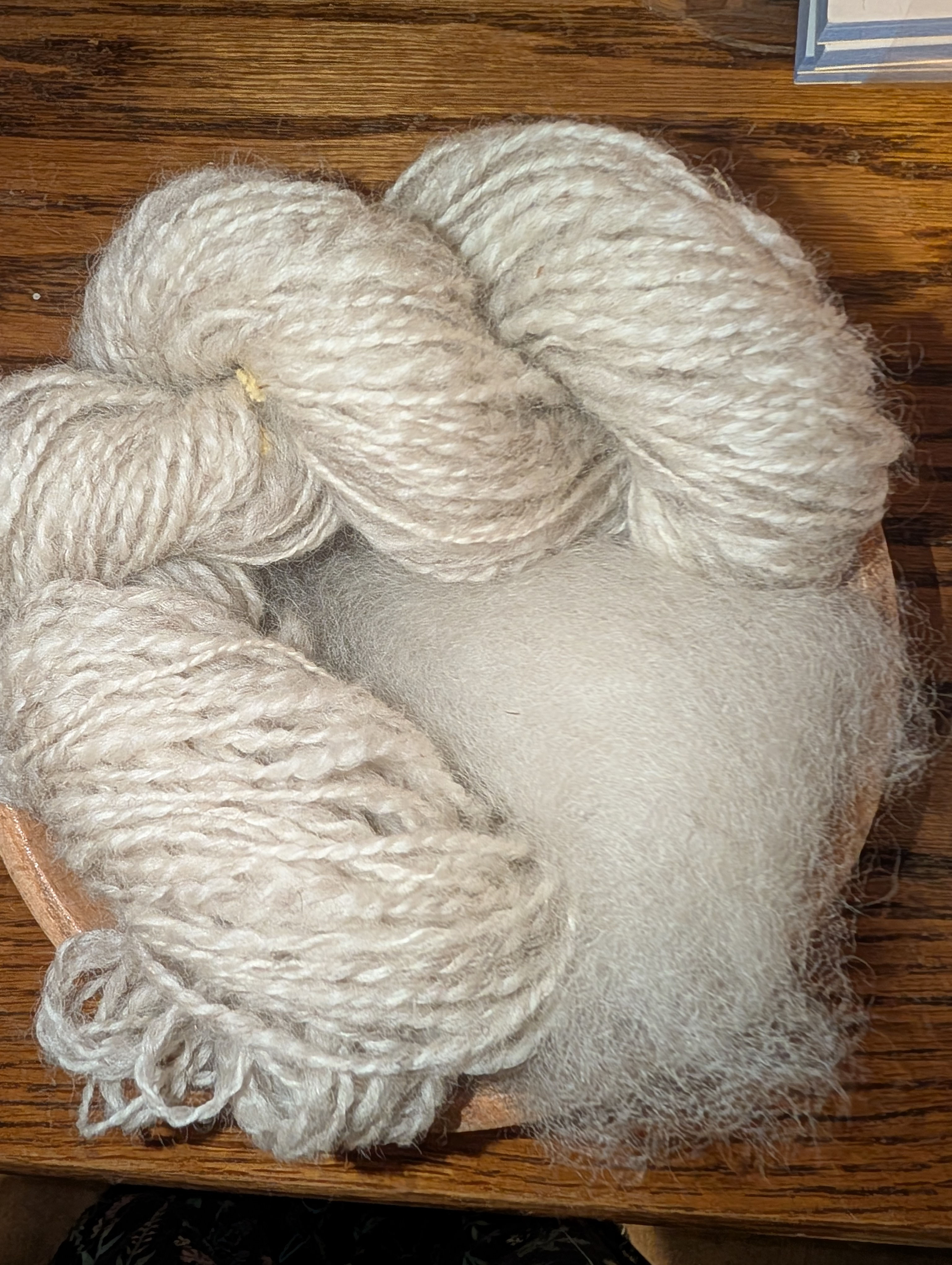 Bluefaced Leicester Roving - white