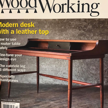 Tiran Dagan's original bookcase design was showcased in Fine Woodworking Magazine