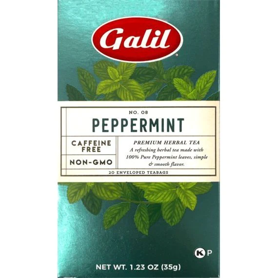 Galil - Peppermint Herbal Tea | 20 Tea Bags - 1.41 oz