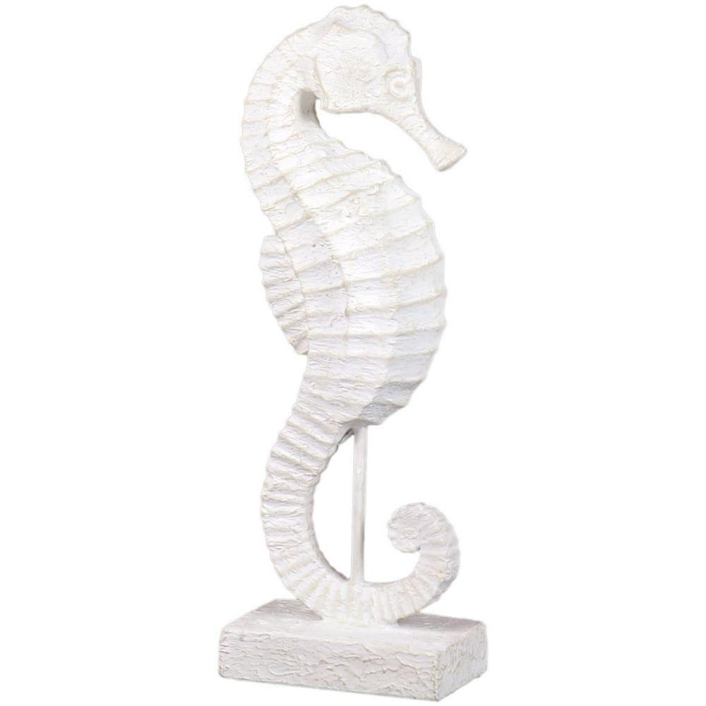 Resin seahorse on platform