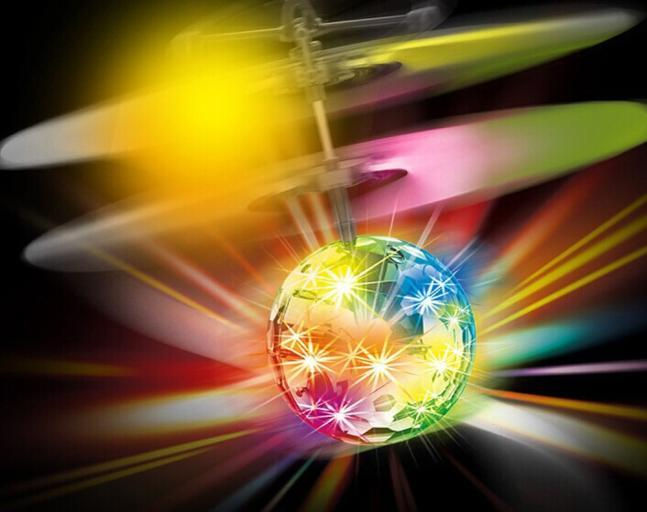 Thumbnail: Flying RC Ball Infrared Induction Mini Aircraft Flashing Light Remote Toys For K