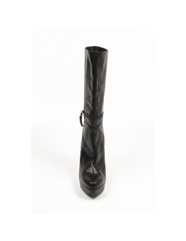 Thumbnail: ladies boot VACCHETTA NAPPA NERO