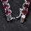 Thumbnail: Heart Shape Raspberry Rhodolite Garnet Bracelet
