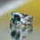 Thumbnail: Teal Flourite w/ White Zircon Sterling Silver Ring