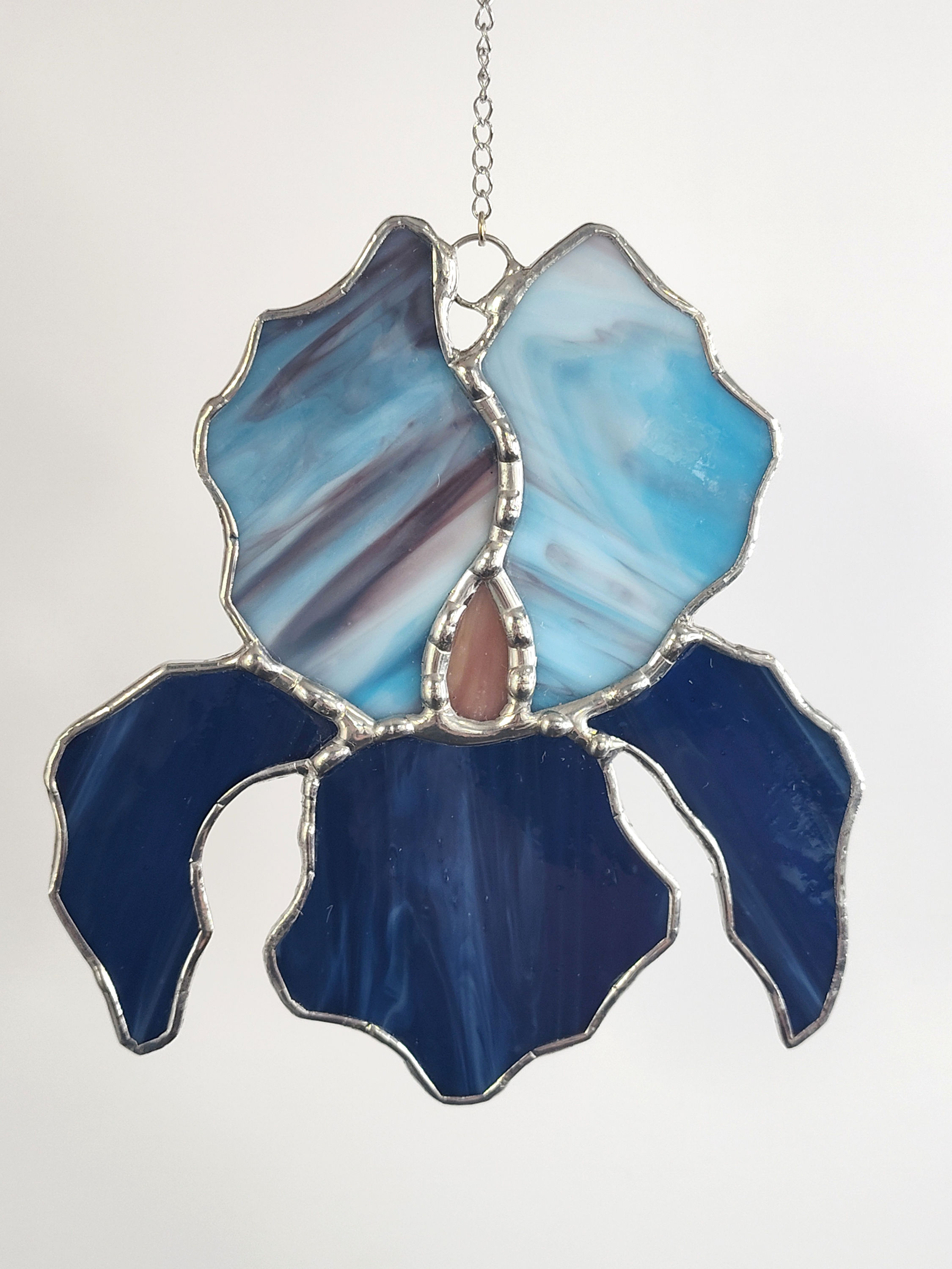 Blue/Brown Iris Suncatcher