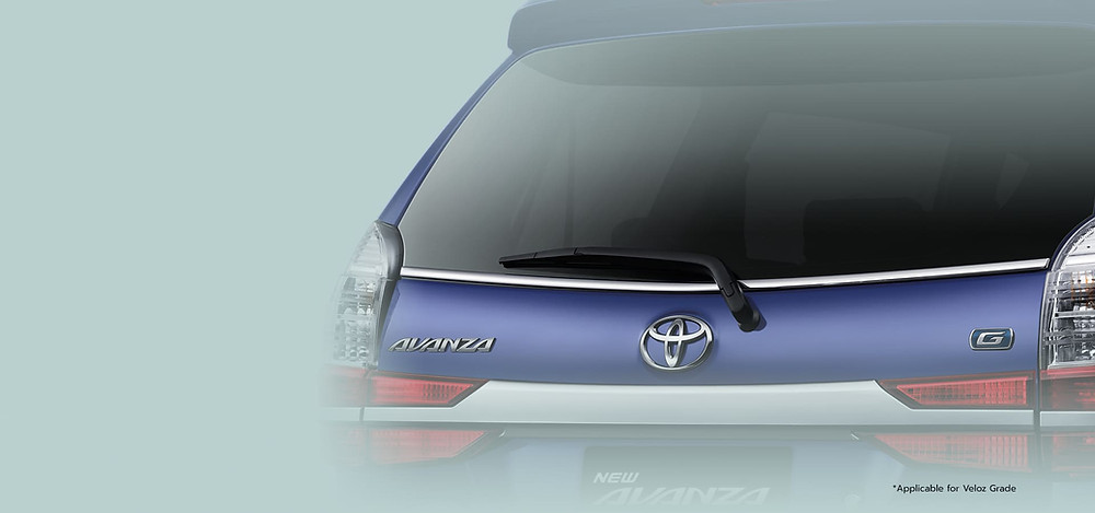 List Chrome Back Door Glass Avanza Lama