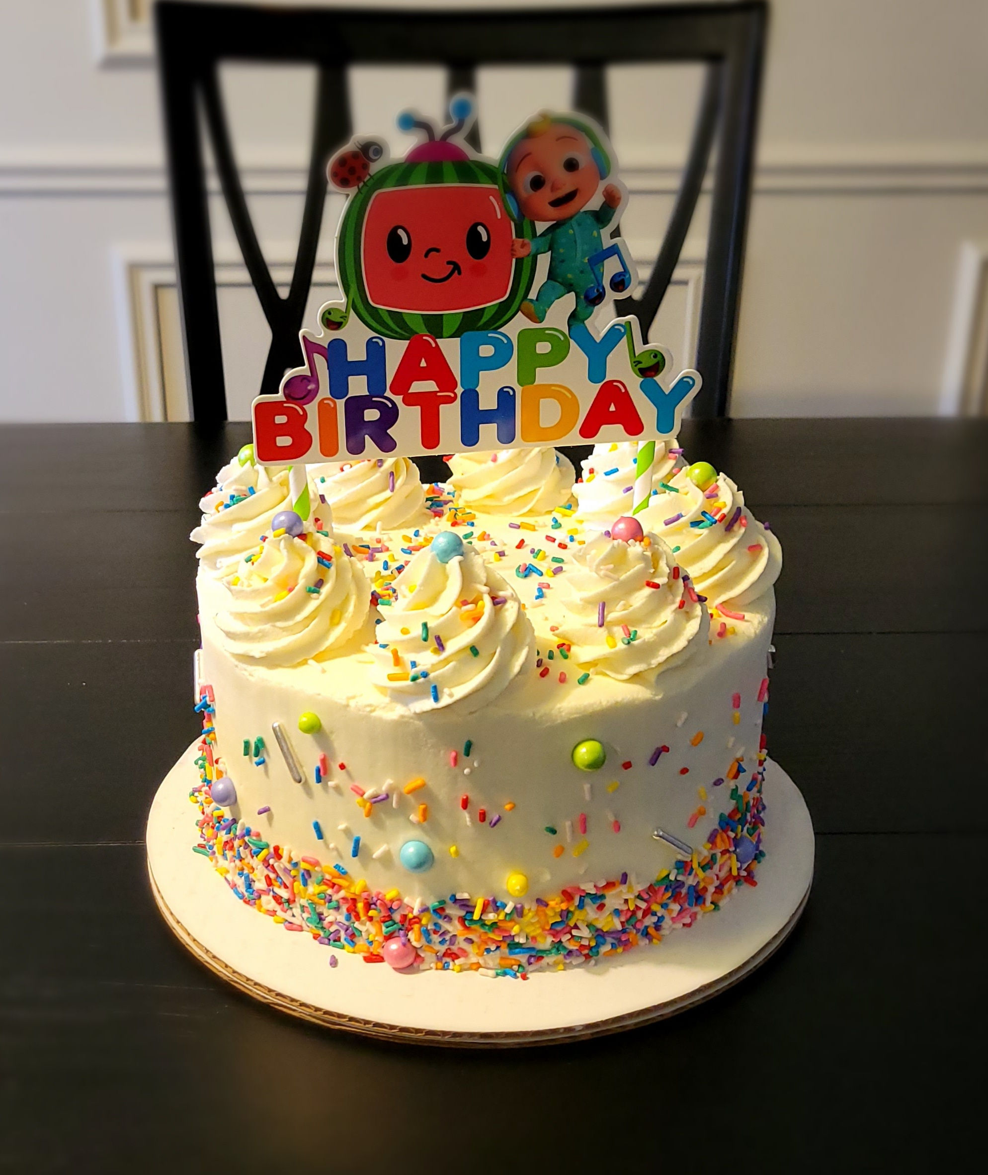 Sprinkles birthday cake