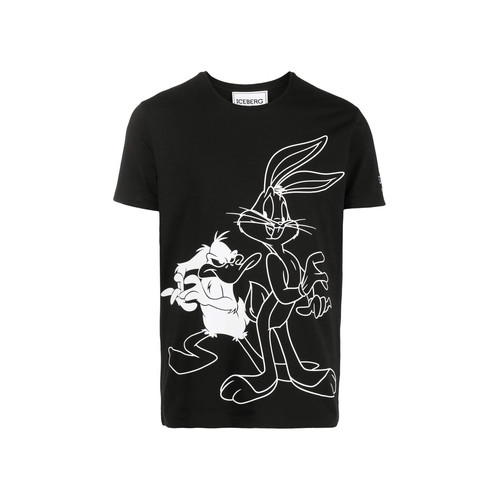 ICEBERG レディース Tシャツ M 1993年 Warner Bros ICEBERG - 93年イタリー製 ICEBERG Warner Bros シルベスター Tシャツ