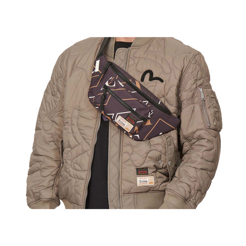 EVISU LOGO AOP WAIST BAG | Platinum