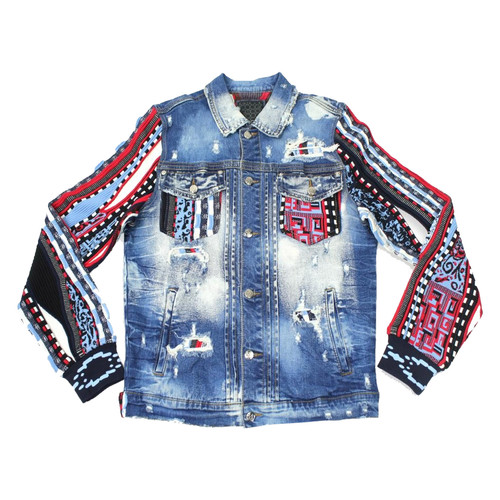 COOGI NATIVE BLUES DENIM JACKET Platinum