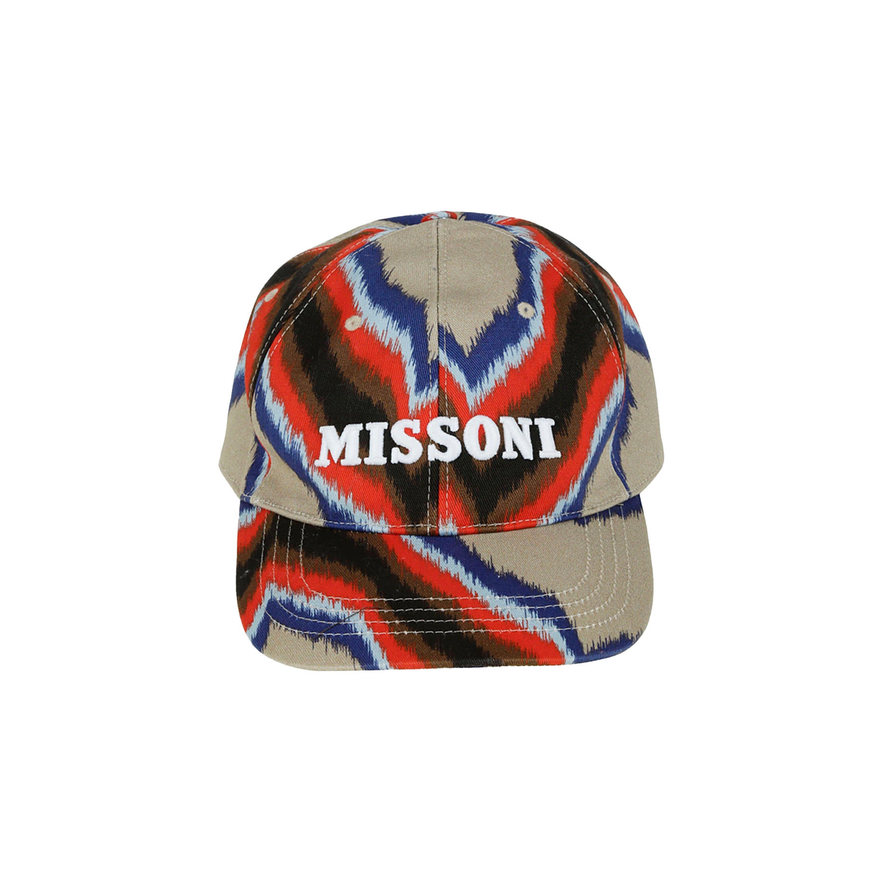 MISSONI MULTI-COLOR BASEBALL CAP - RED