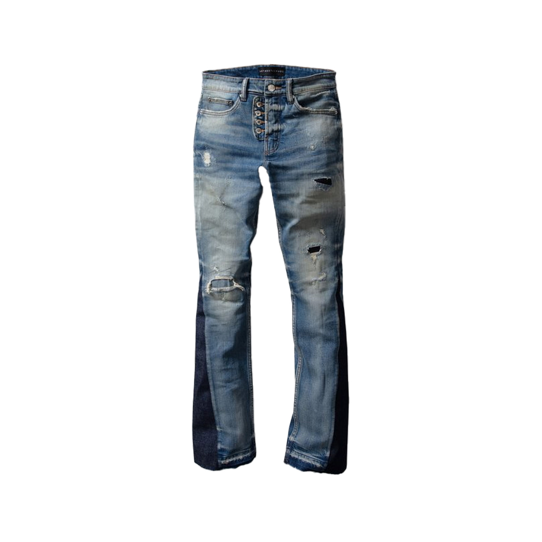 ART MEETS CHAOS WAIKIKI JEAN IN MEDIUM WASH