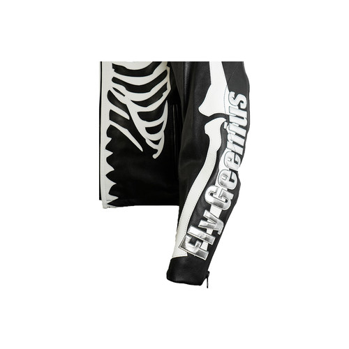 VANSON LEATHER BONE JACKET - BLACK | Platinum