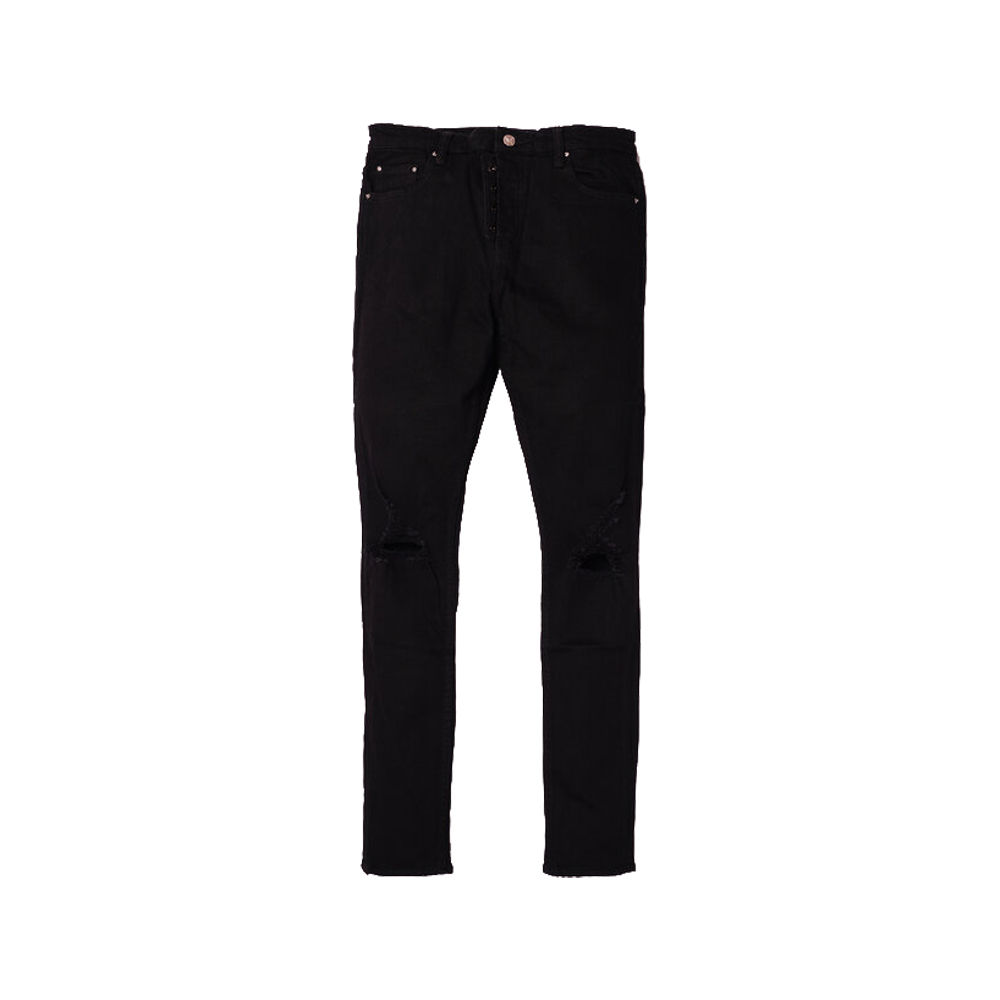 ART MEETS CHAOS STATE ST. JEANS IN BLACK