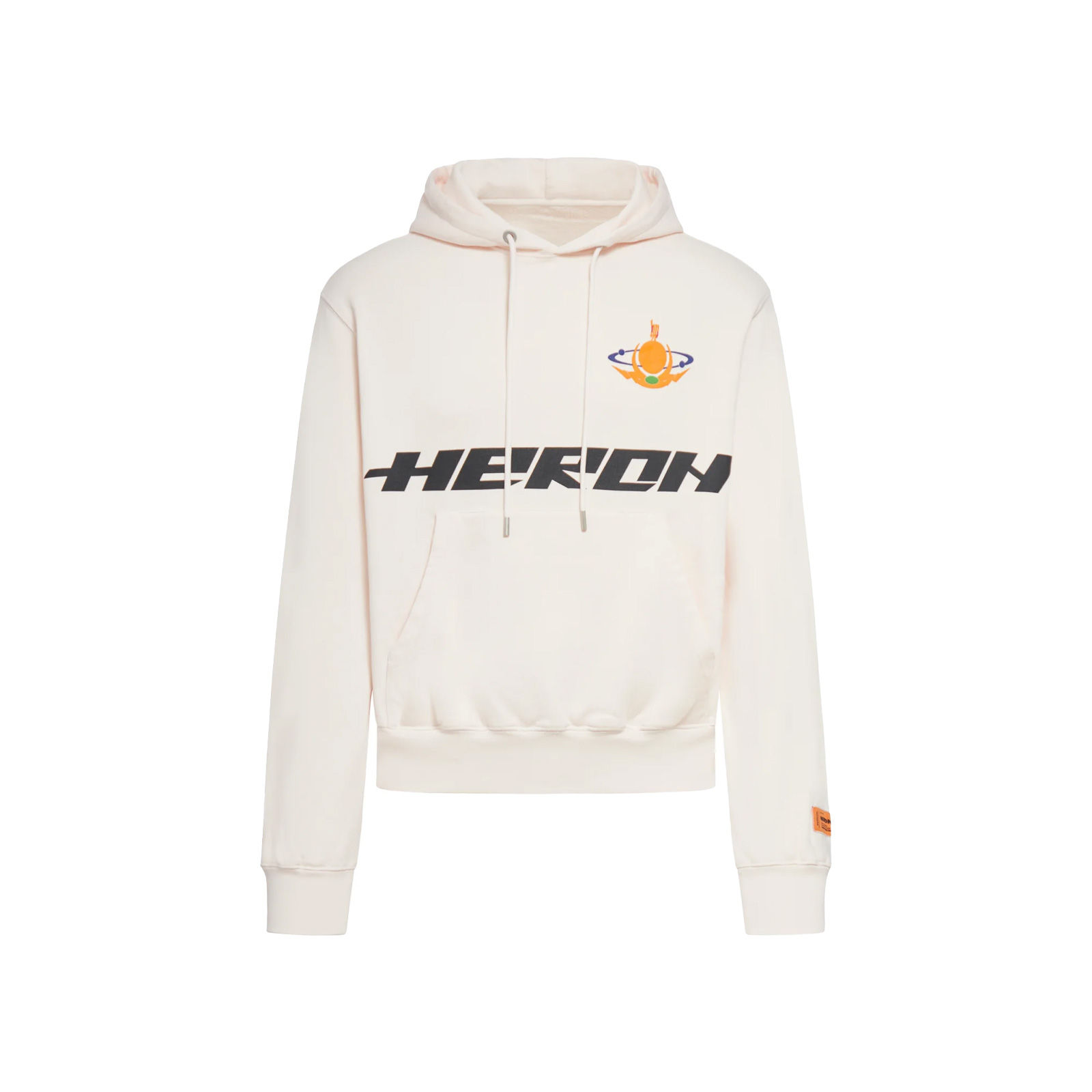 HERON PRESTON HP BURN HOODIE - PINK/BLACK