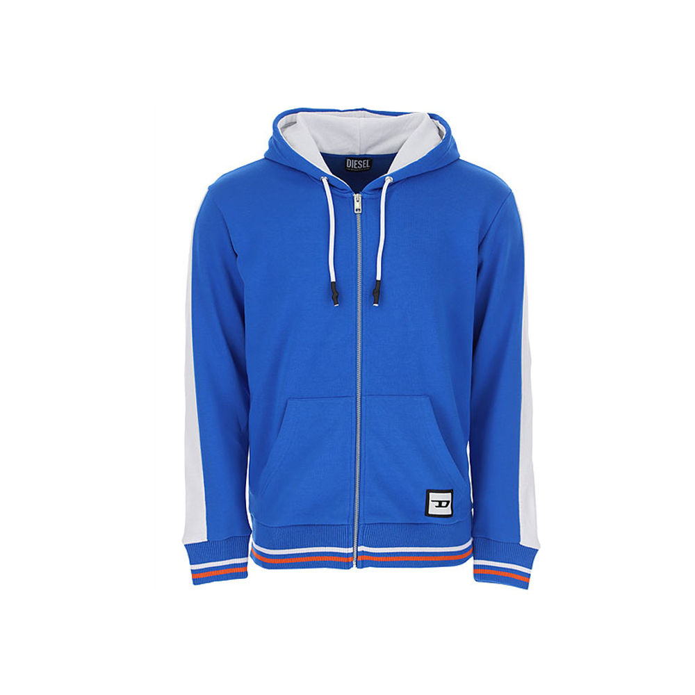 DIESEL 78 ZIP-UP HOODIE IN BLUE