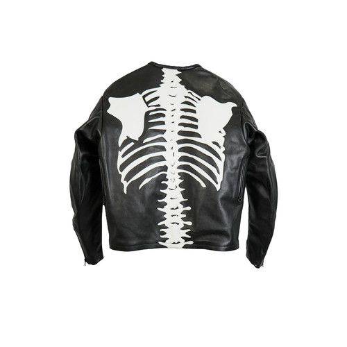 VANSON LEATHER BONE JACKET - BLACK | Platinum