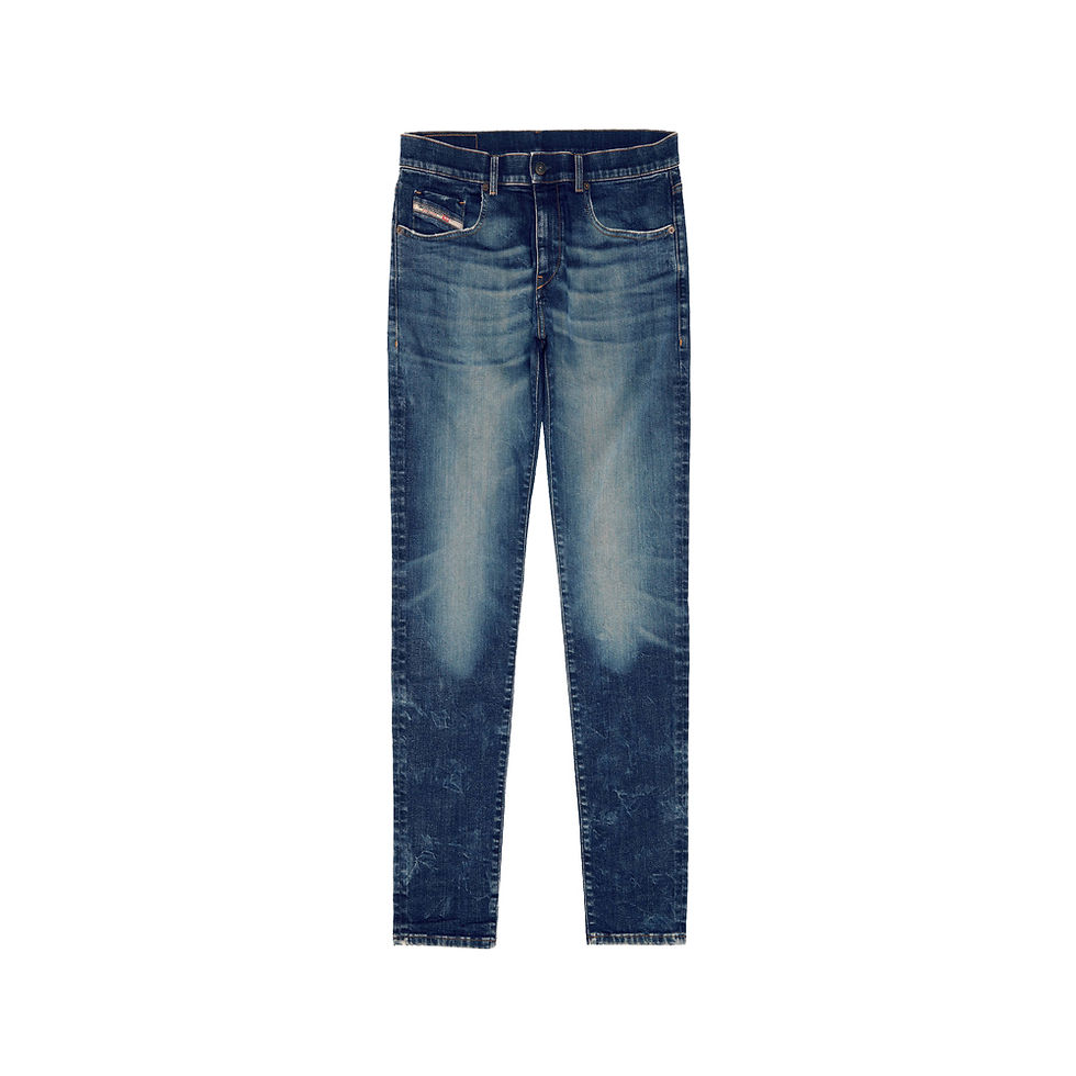 DIESEL 2019 D-STRUKT SLIM FIT MID WAIST SLIM LEG - DENIM