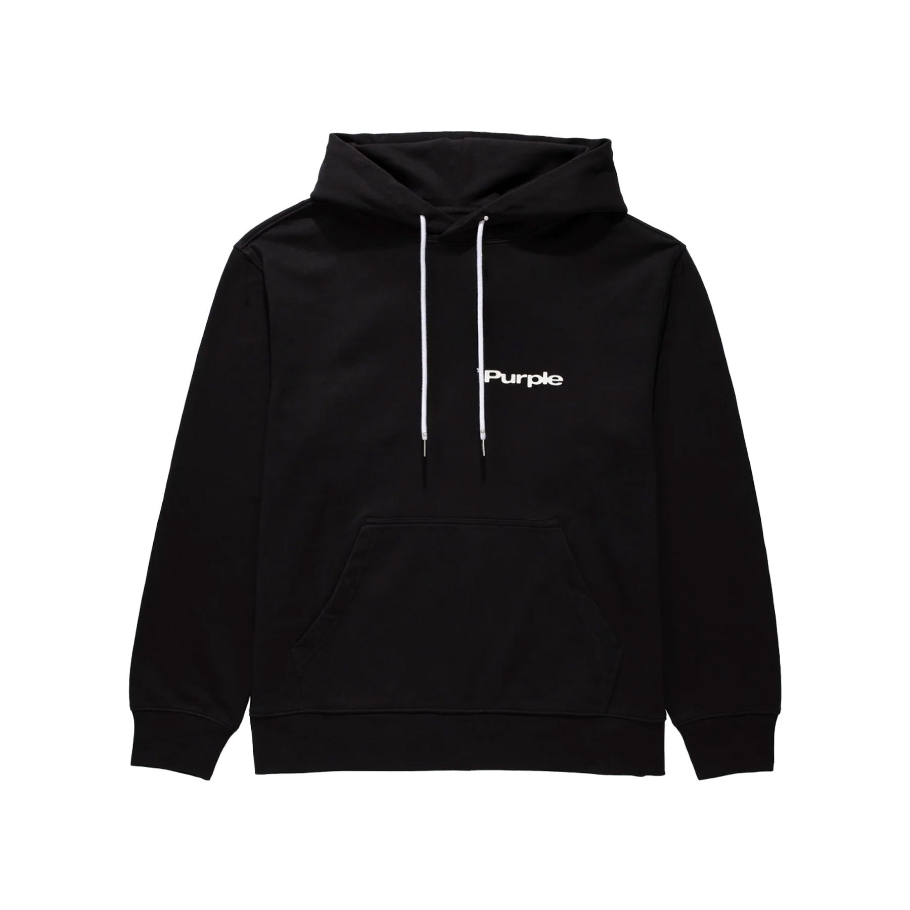 PURPLE BRAND P410 REGULAR FIT STAMP HOODIE IN BLACK