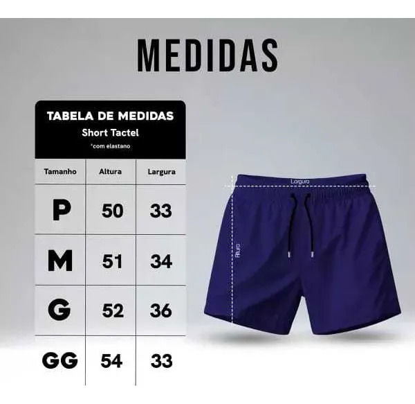 Miniatura: Kit 3 Bermudas Masculinas Academia Treino Praia Verão Fit Azul Gg