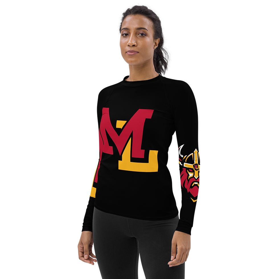 Thumbnail: Raiders Women's Black Rash Guard