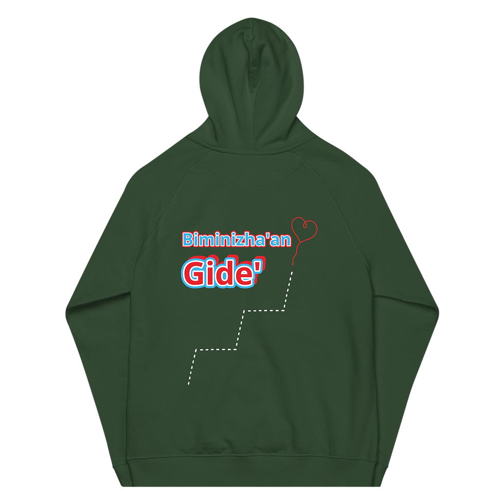 Thumbnail: Biminizha'an Gide' (Follow Your Heart) Hoodie