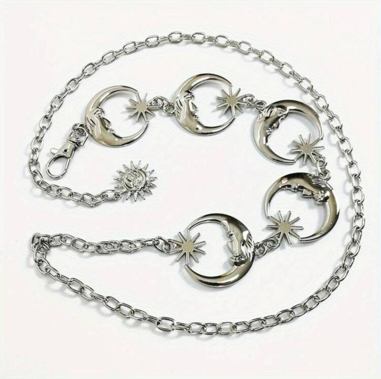 Silver Moon & Star Belt