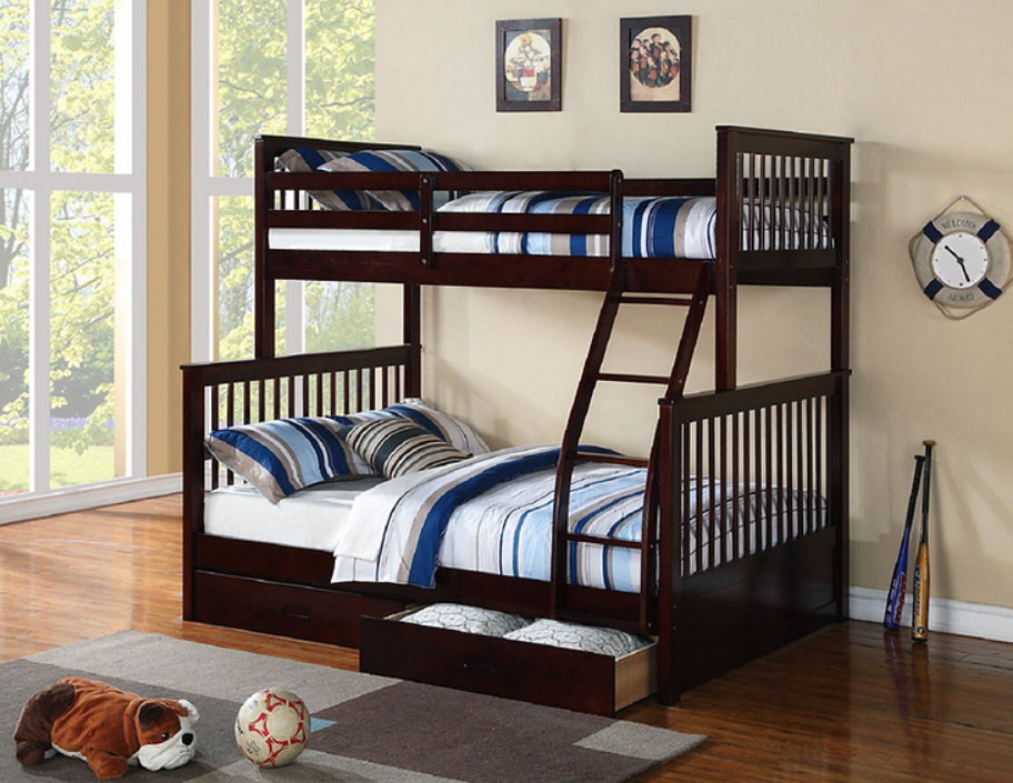 Mission Twin over Double Bunk Bed