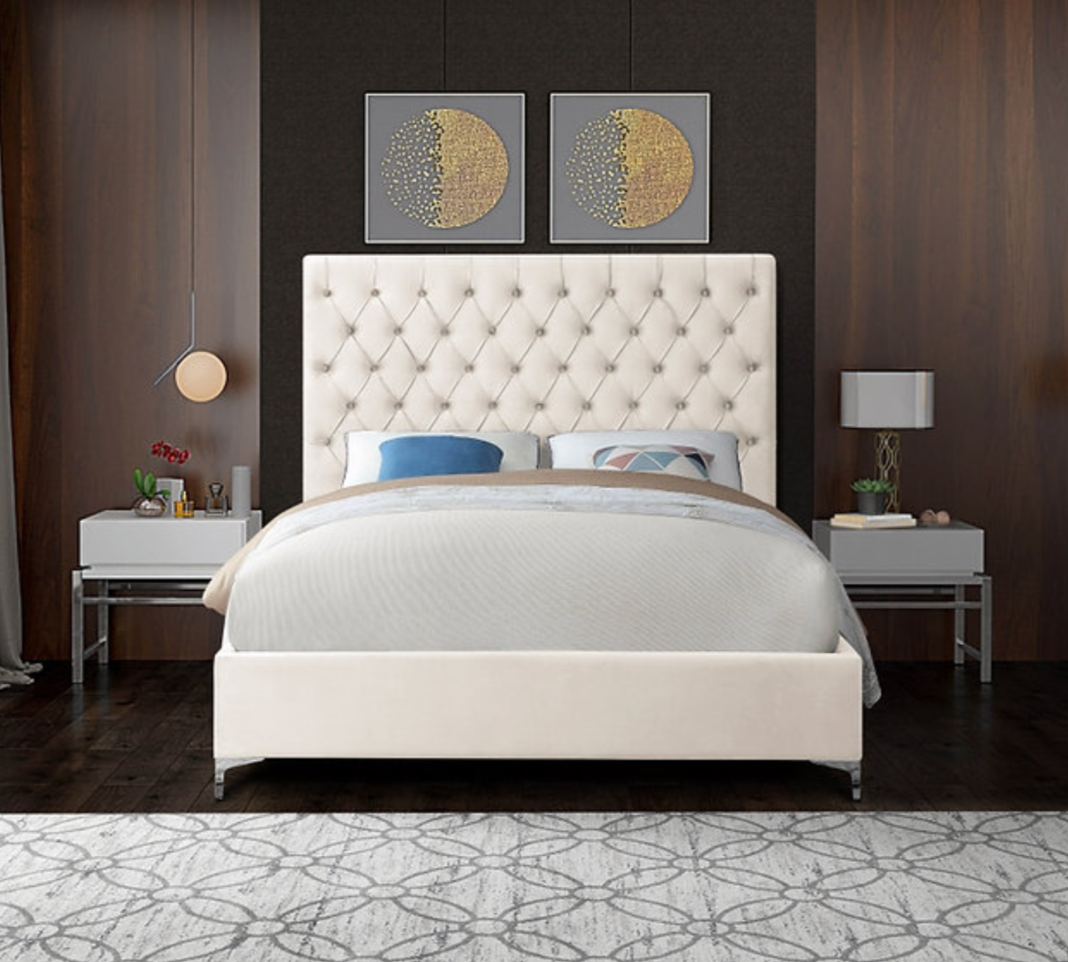 Kendall Platform Chrome or Gold Legs