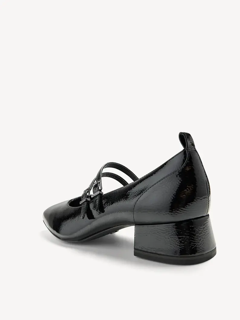 Miniature : Ballerines à talon - noir - 22318 - 007