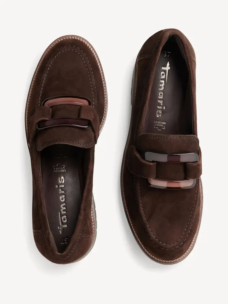 Miniature : Mocassins en cuir - mocca - 24722 - 304
