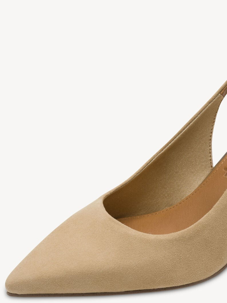 Miniature : Escarpin en cuir - beige - 29624 - 445