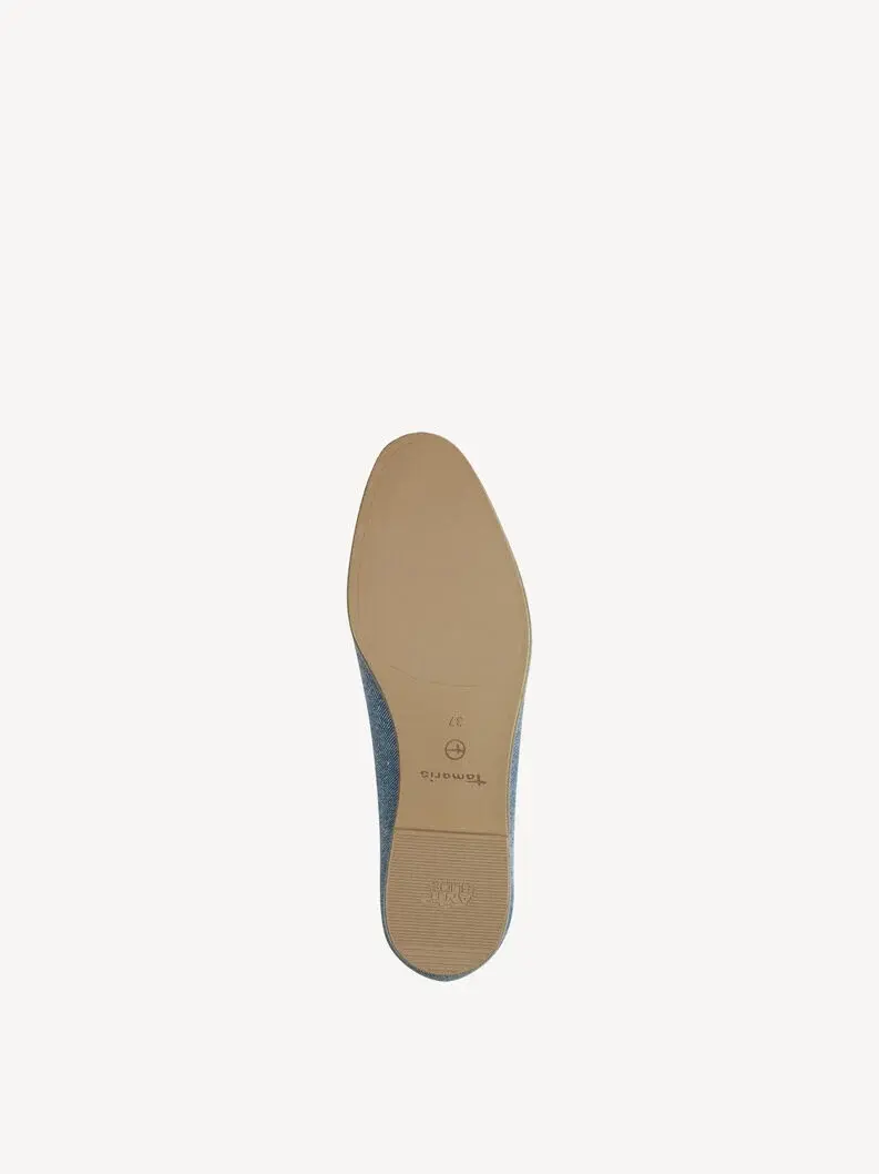 Miniature : Mocassins en cuir - bleu - 24240 - 802