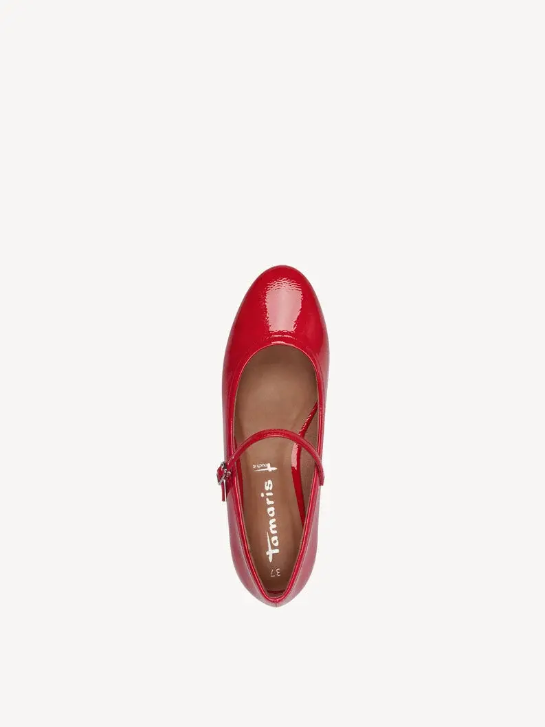 Miniature : Ballerines - rouge - 22122 - 524