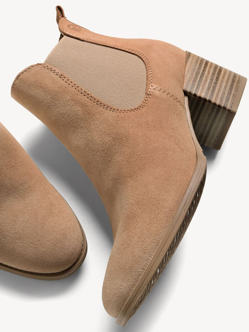 Miniature : Bottine Chelsea en cuir - beige - 25342 - 346