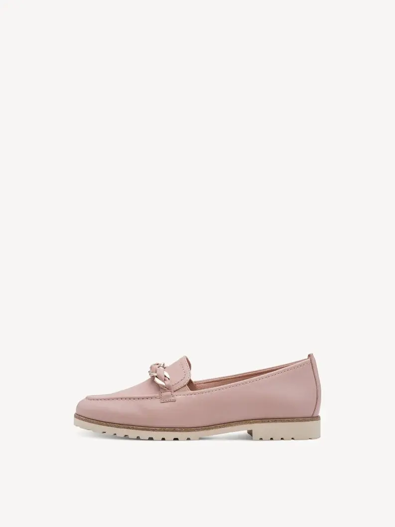 Mocassins en cuir - rose - 24200 - 555