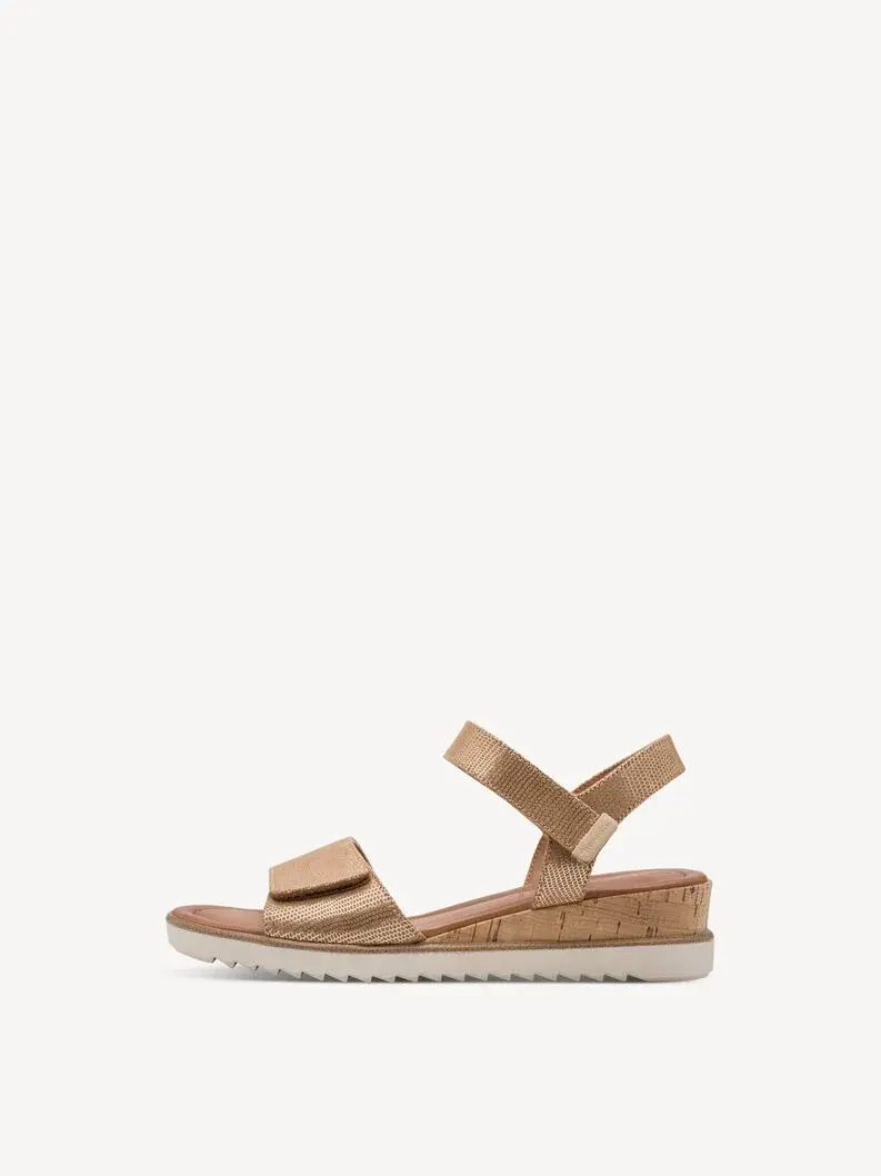 Sandales compensées - bronze - 28118 - 985