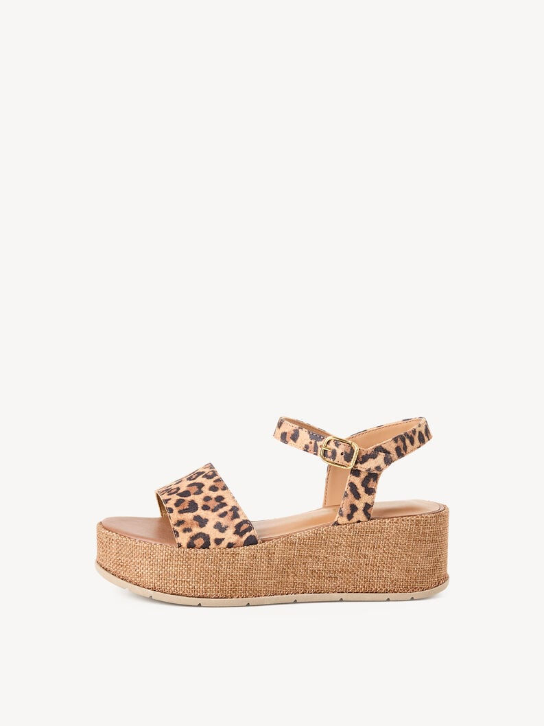 Sandale en cuir - marron - 28020 - 360