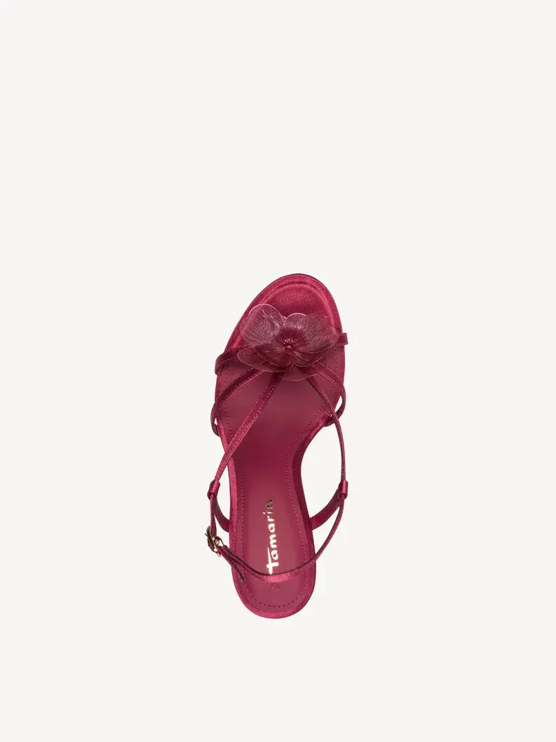 Miniature : Sandale à talon - rose fuchsia - 28375 - 513