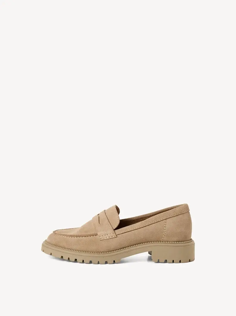 Mocassins en cuir - beige - 24300 - 400