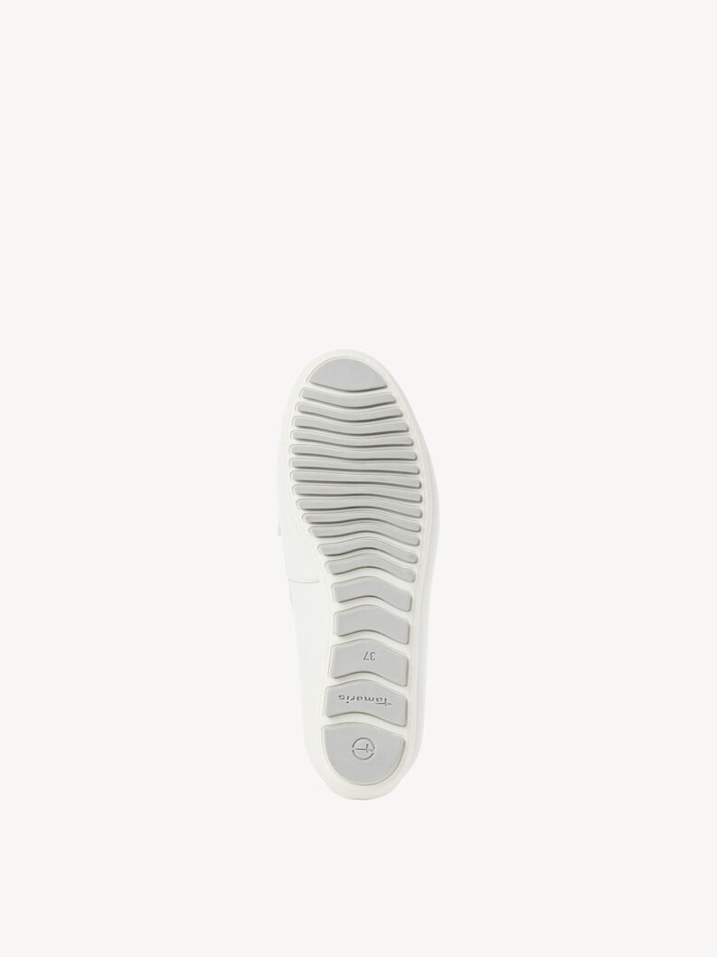 Miniature : Mocassins en cuir - blanc - 24630 - 117