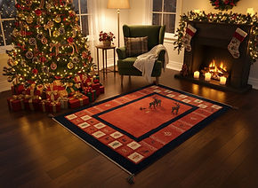 大判/シャビーレッドの上品なシノワズリラグ　No.674 大判/シャビーレッドの上品なシノワズリラグ No.674