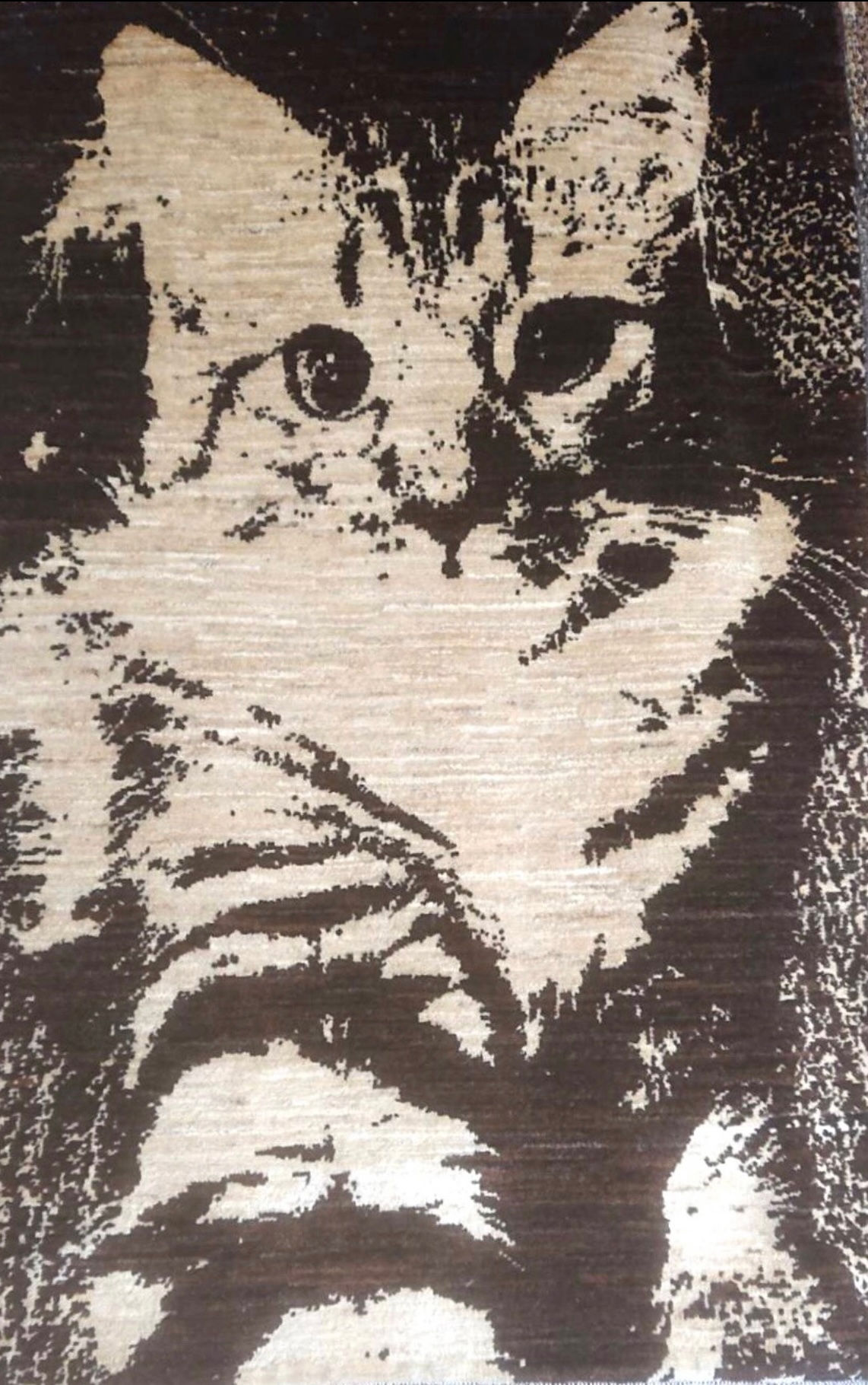 天然無染ラグ　ガゼニラハット　オーダーメイド絨毯　お写真より織りあげます