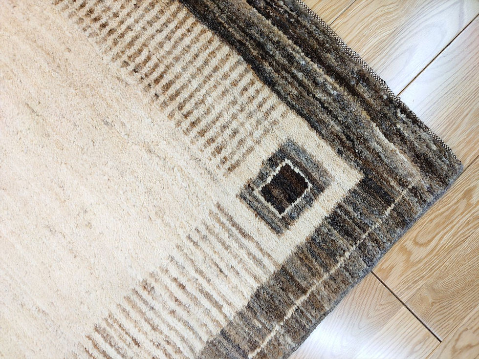 サムネイル： 夏は涼しく冬は暖かいオーガニックラグ　ガゼニラハット　197x140㎝ 無染め　P108