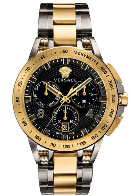 VERSACE VERB00418 SPORT TECH TWO-TONE STAINLESS STEEL MENS WATCH SALE content media
