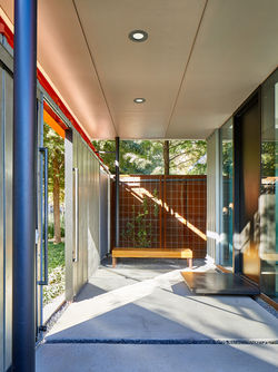 Oversized Entry and Rolling Wooden Gate