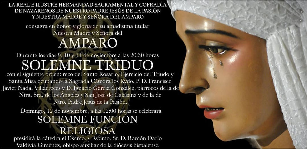 cartel solemne triduo