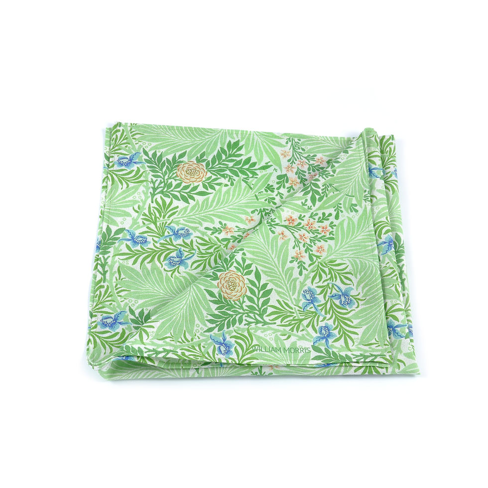 Thumbnail: William Morris - Larkspur Silk & Cotton Pocket Square