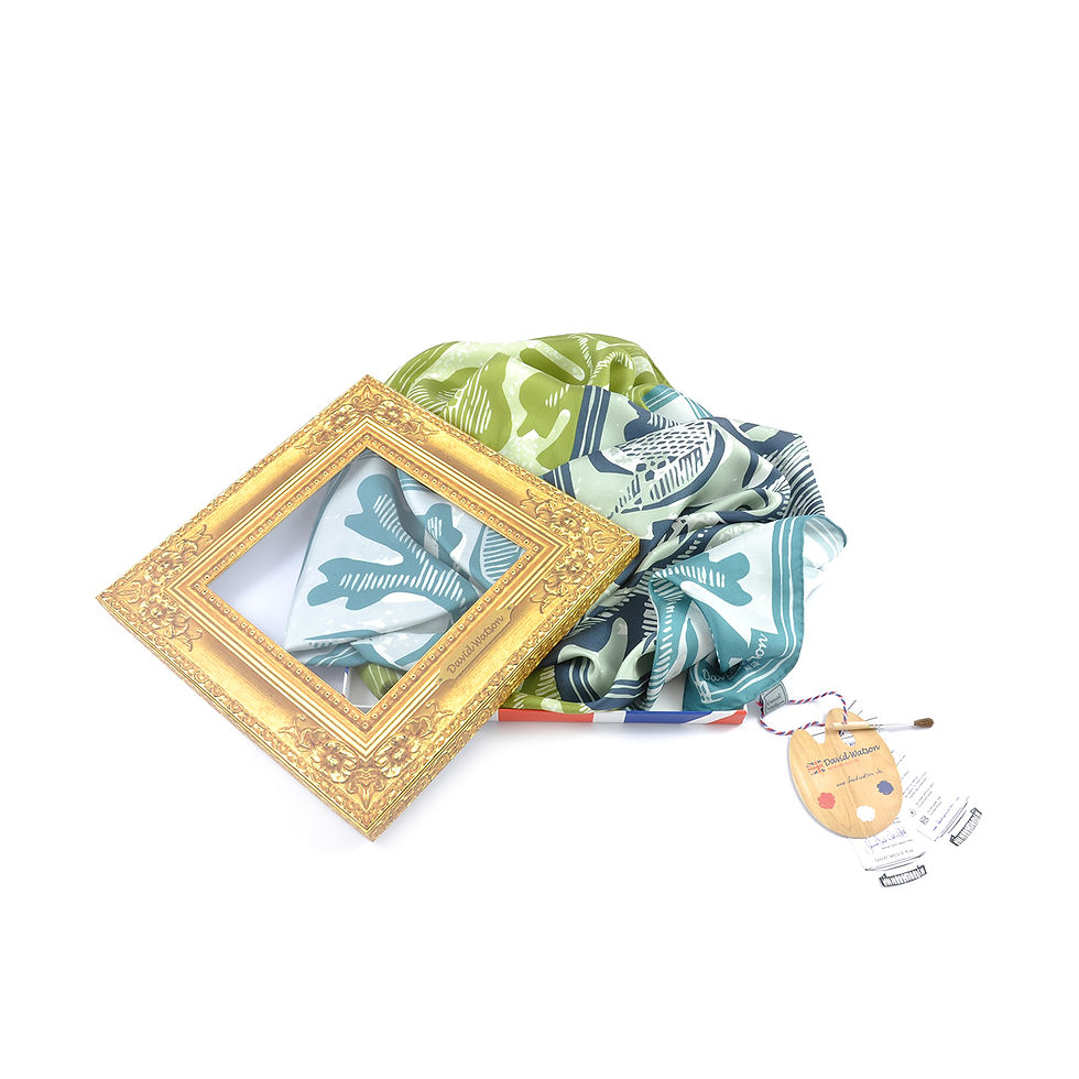 Thumbnail: Geometric Flowers Square Scarf